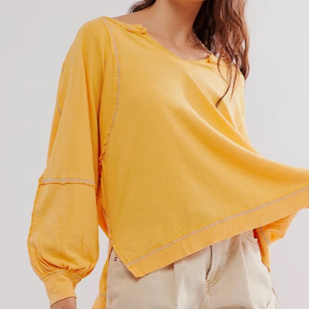 We the Free Wish I Knew Tee. Marigold.  Size S.  NWT.